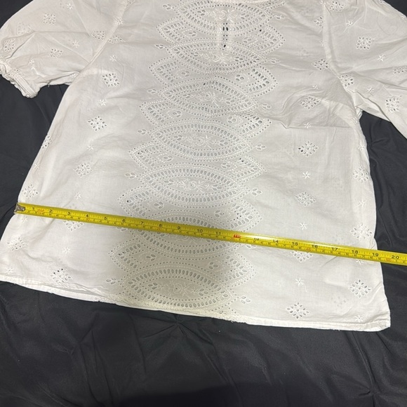Gap Puff Sleeve Eyelet Blouse - Picture 10 of 16